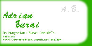 adrian burai business card